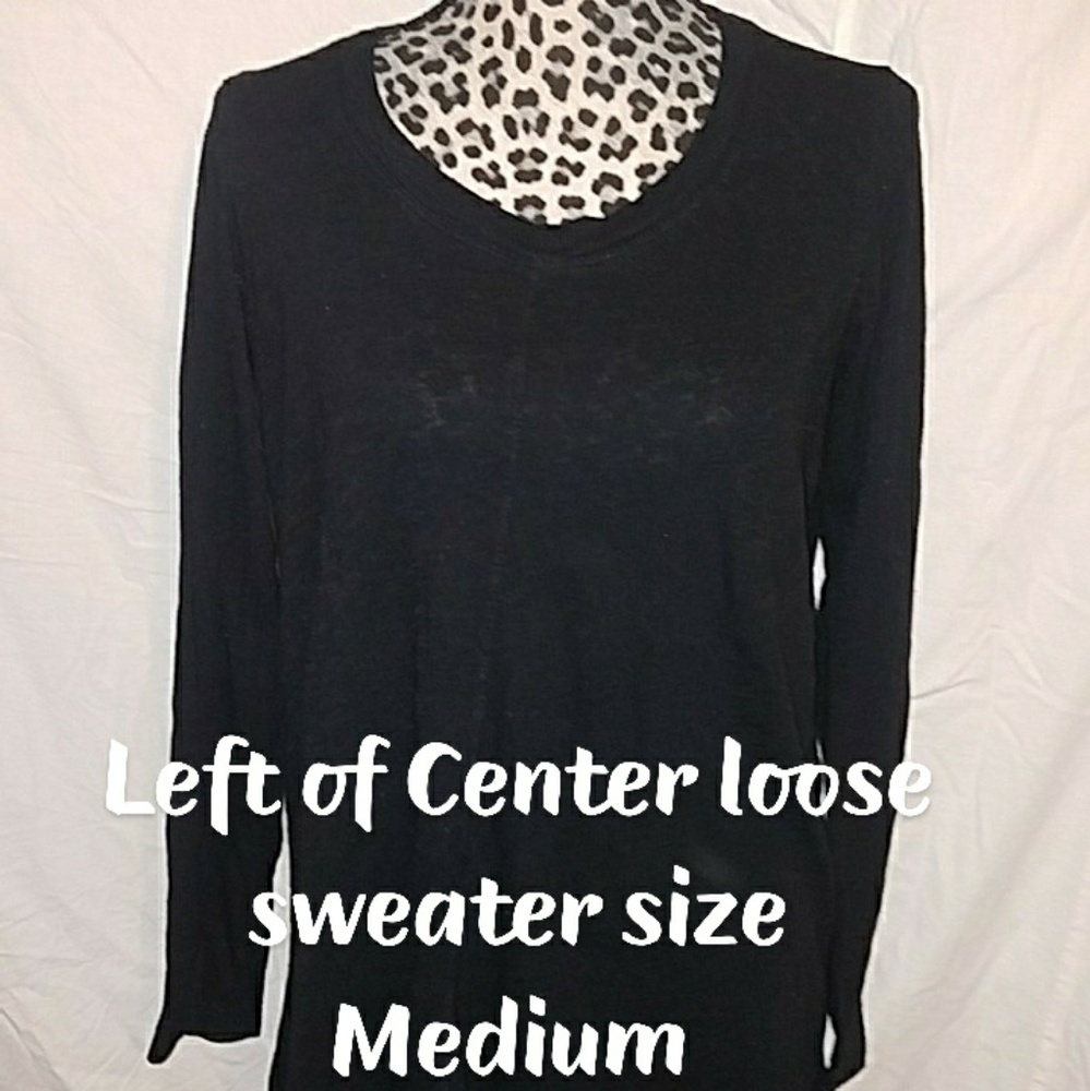 Black loose sweater